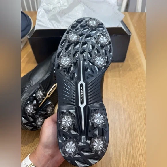 FootJoy Black Leather Men's Golf Shoes - Picture 14 of 16